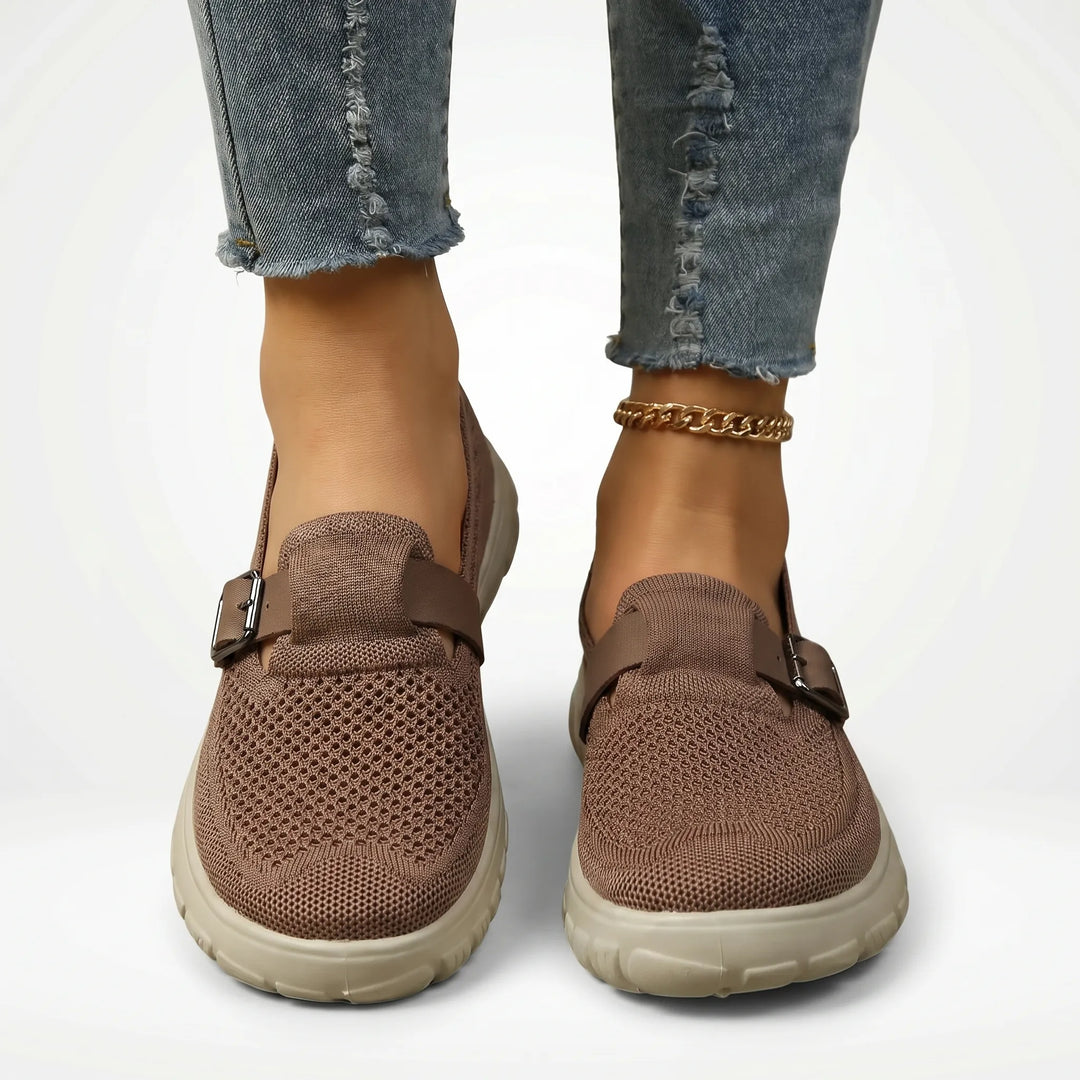 Angelica  - Slip-On Loafer With Buckle Strap