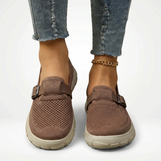 Angelica  - Slip-On Loafer With Buckle Strap