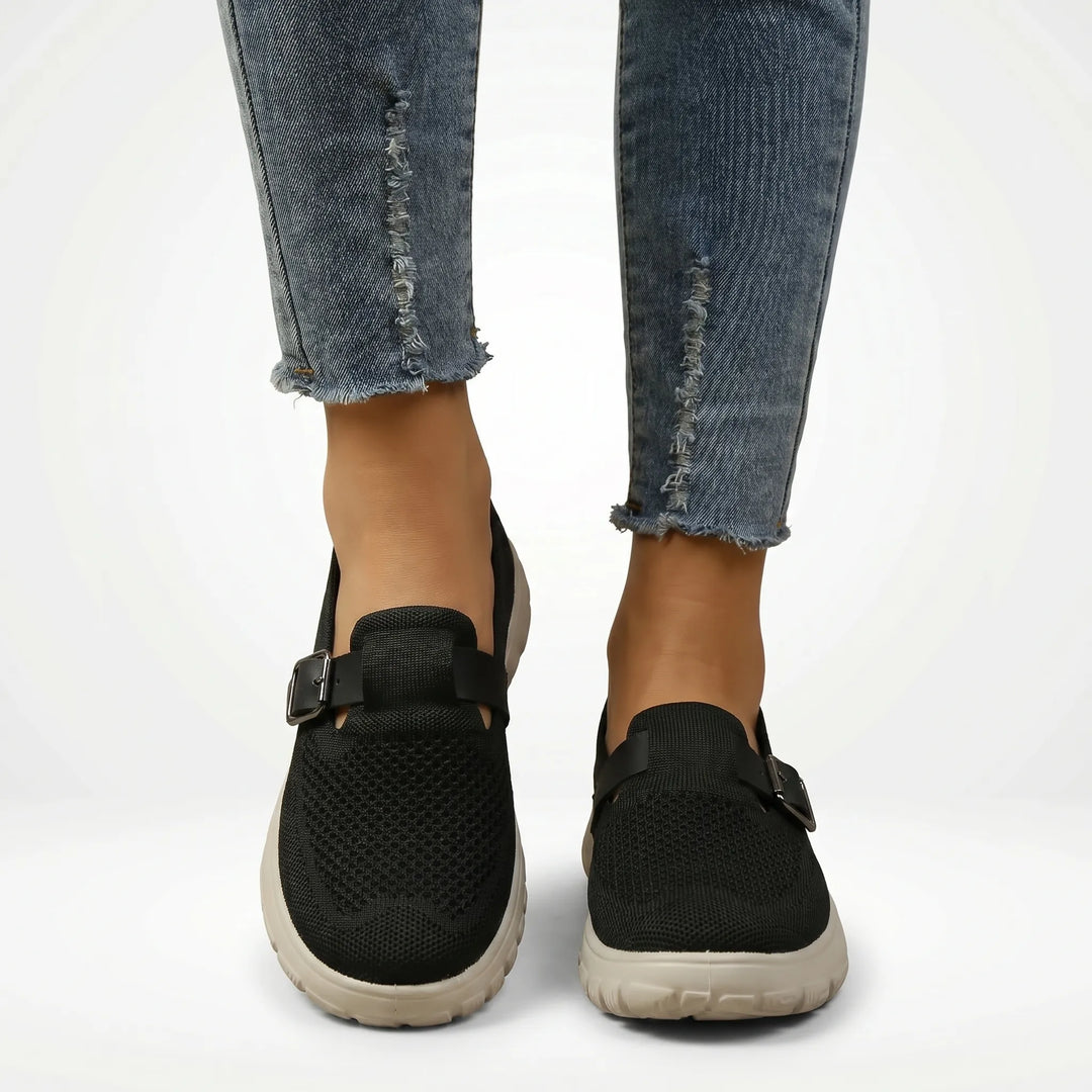 Angelica  - Slip-On Loafer With Buckle Strap