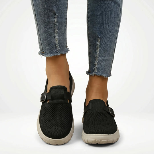 Angelica  - Slip-On Loafer With Buckle Strap