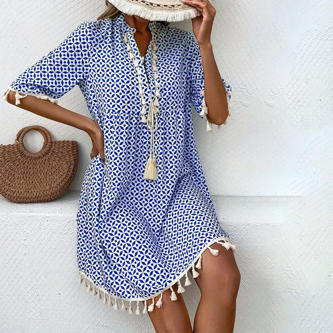 Angelina  - Short Sleeve Mini Dress