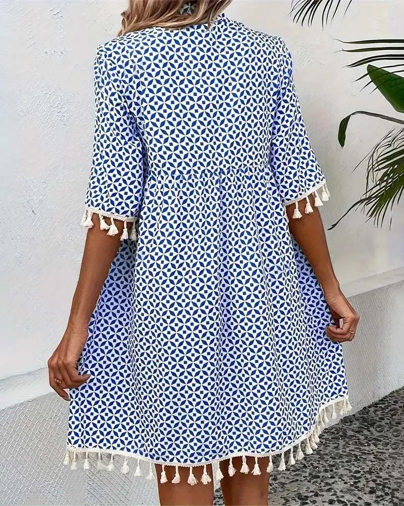 Angelina  - Short Sleeve Mini Dress