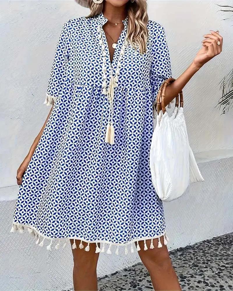 Angelina  - Short Sleeve Mini Dress
