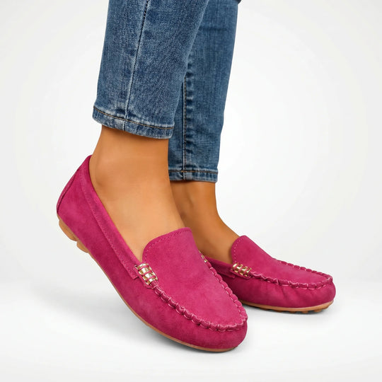 Barbara  - Flat Slip-On Loafer With Metal Accent