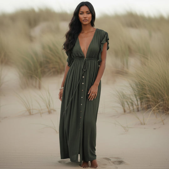 women beach cover up dress in white for summer 1