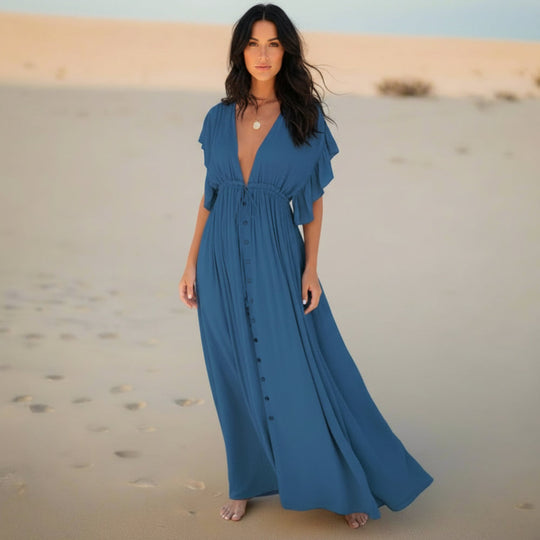 women beach cover up dress in white for summer 5