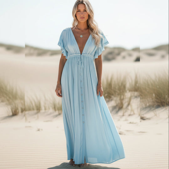 women beach cover up dress in white for summer 6