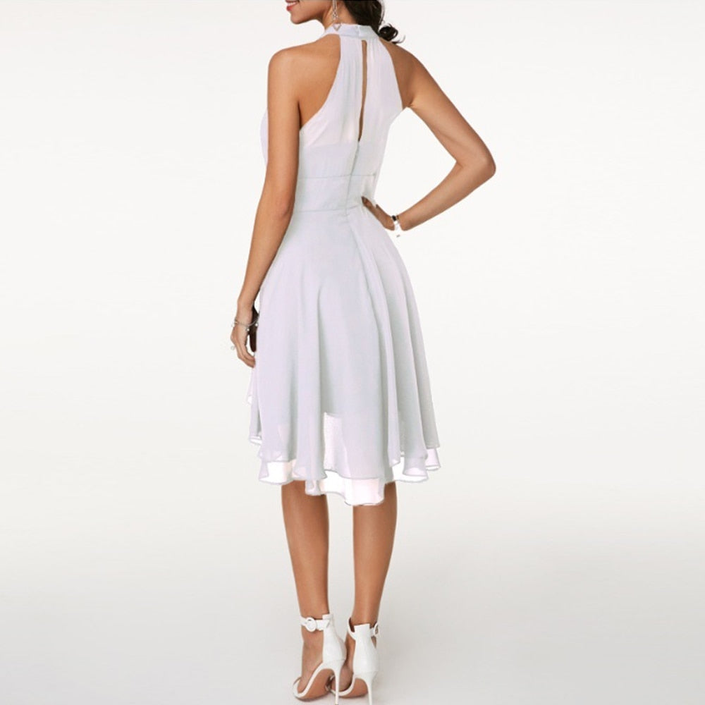 Beth  - Halter Neck Mini Dress