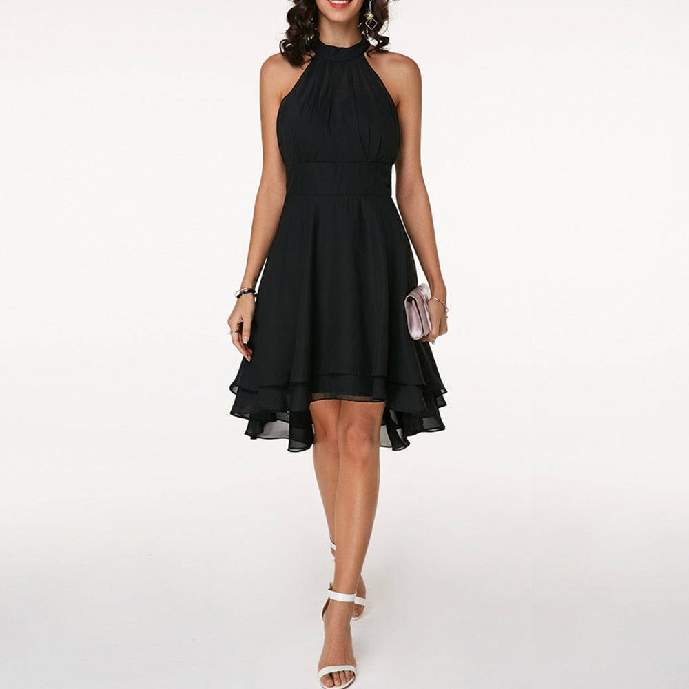 Beth  - Halter Neck Mini Dress
