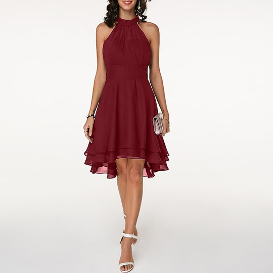 Beth  - Halter Neck Mini Dress