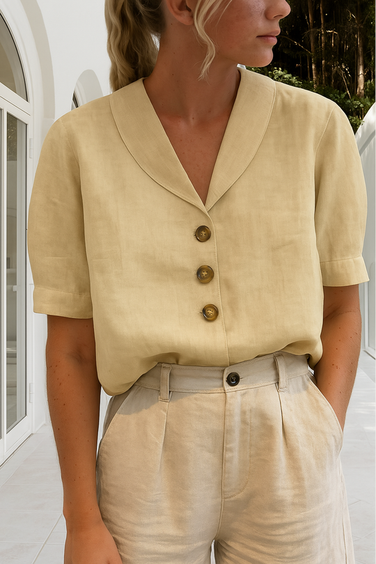 Brittany  - Short Sleeve Blouse