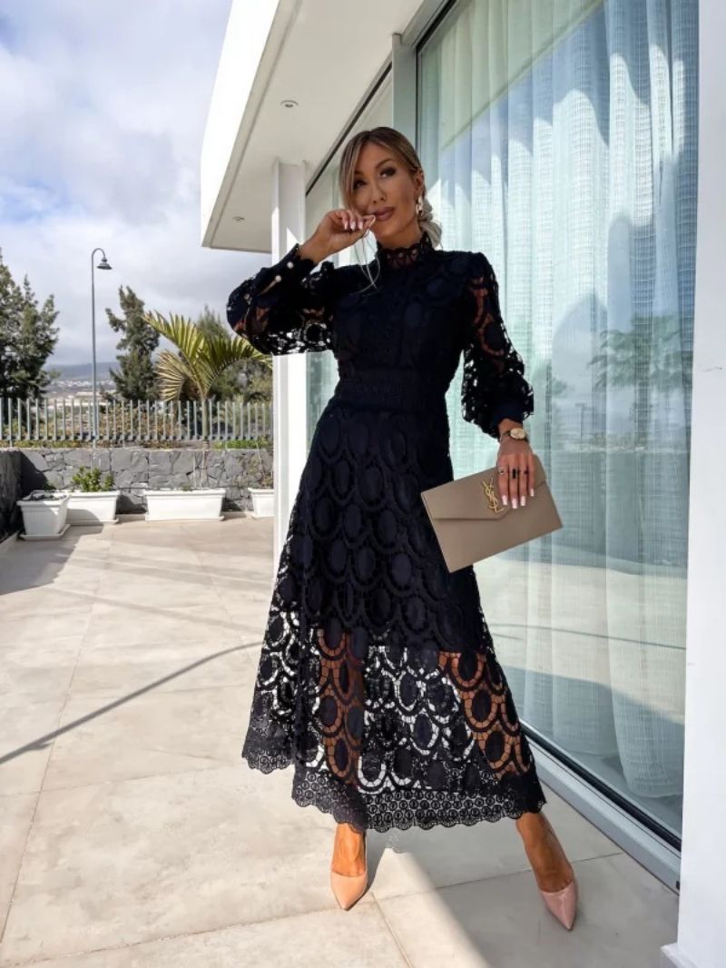 Carmen  - Long Sleeve Midi Dress