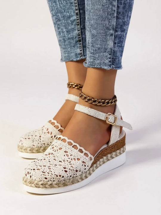 Cecelia  - Wedge Espadrille Sandals Warm-Weather Strolls