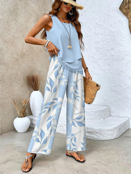 Chelsea  - Matching Wide-Leg Set 