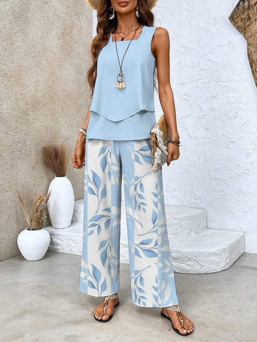 Chelsea  - Matching Wide-Leg Set 