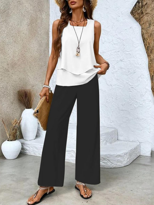 Chelsea  - Matching Wide-Leg Set 