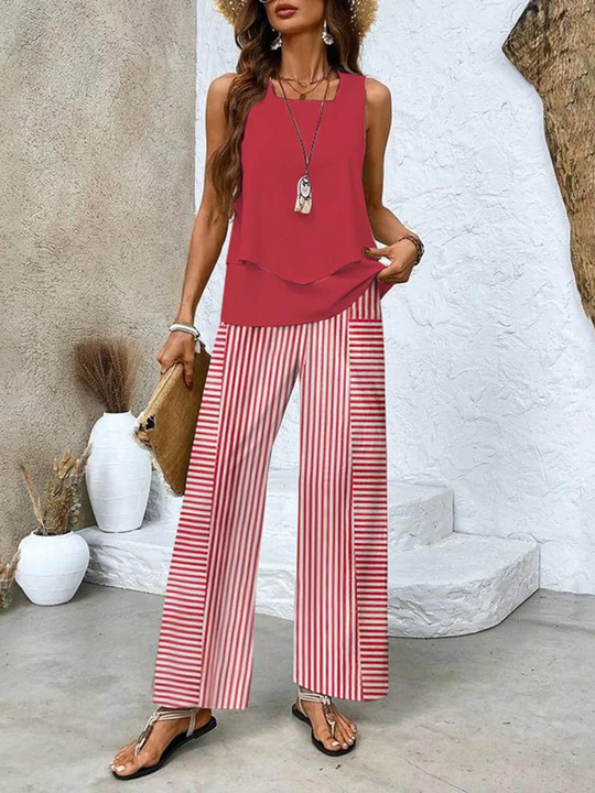 Chelsea  - Matching Wide-Leg Set 
