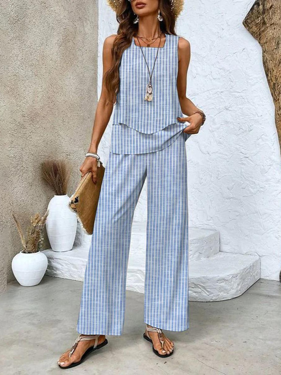 Chelsea  - Matching Wide-Leg Set 