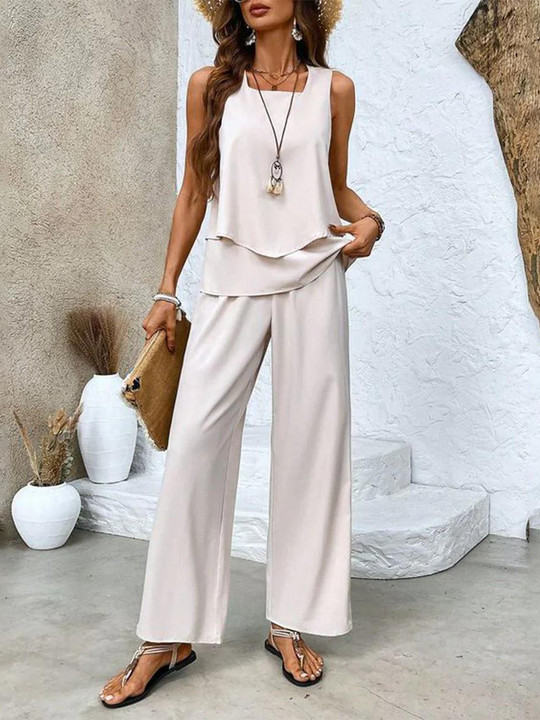 Chelsea  - Matching Wide-Leg Set 