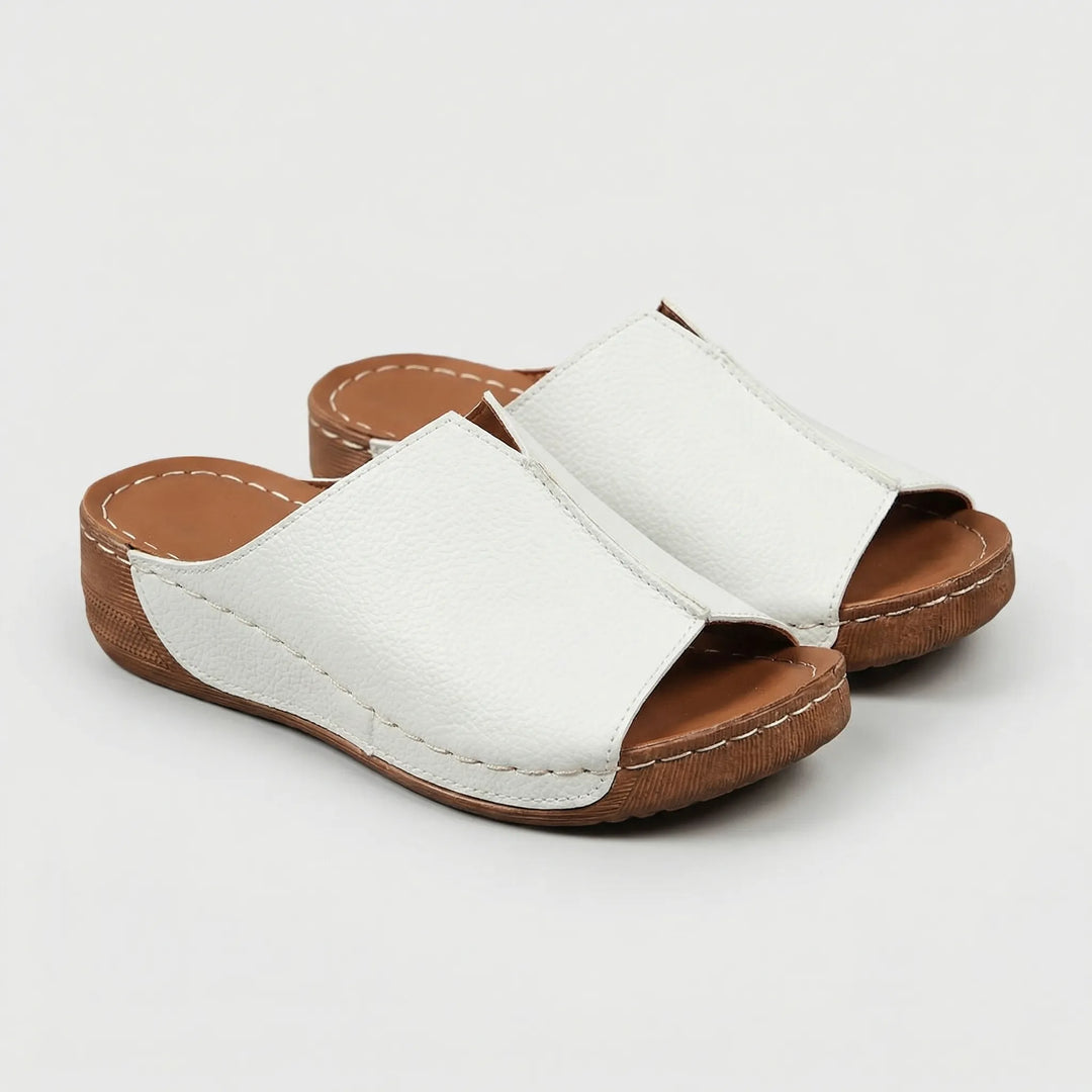 Claire  - Open-Toe Slip-On Slide Sandal