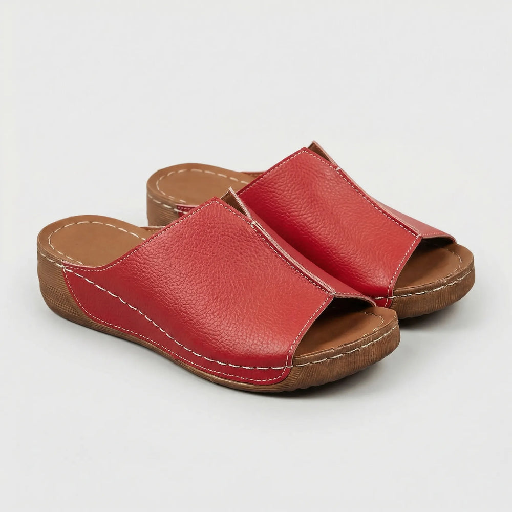 Claire  - Open-Toe Slip-On Slide Sandal