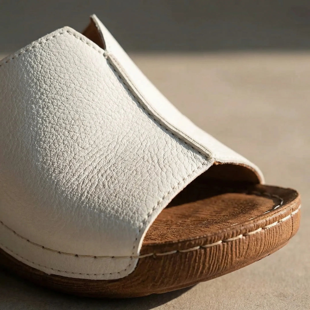Claire  - Open-Toe Slip-On Slide Sandal