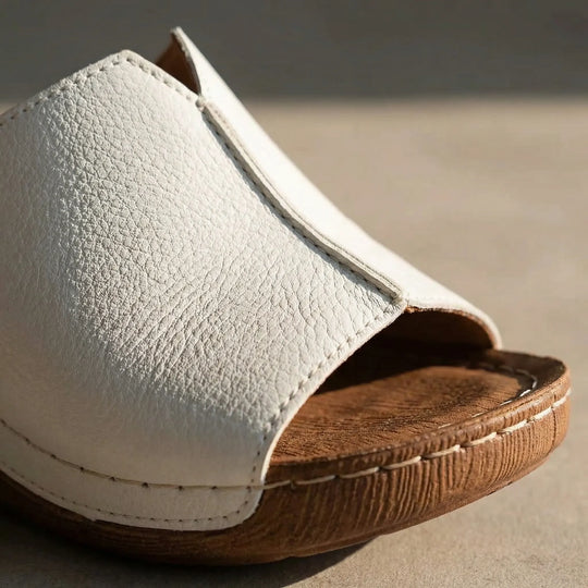 Claire  - Open-Toe Slip-On Slide Sandal