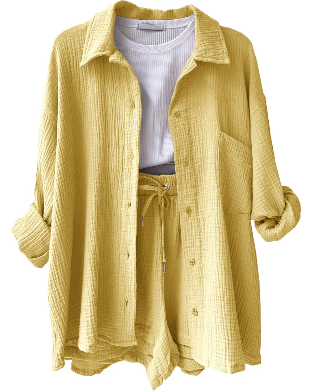 women cotton lounge set in light blue for casual wear 12