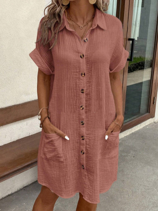 women cotton dress in blue for summer outings 5