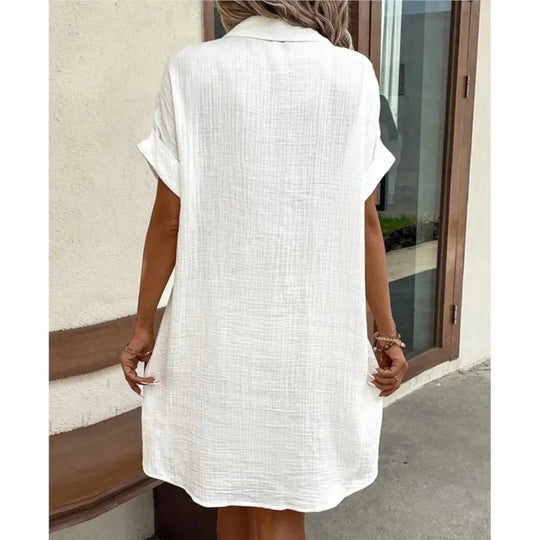 women cotton dress in blue for summer outings 6