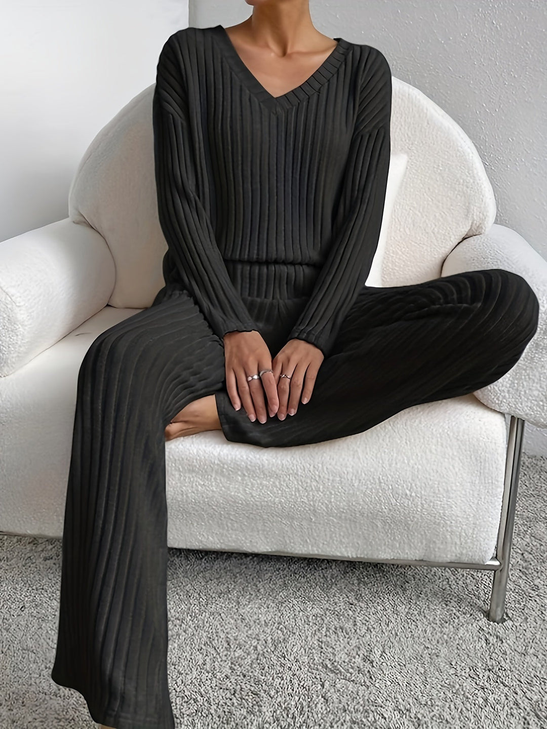 women lounge set in soft fabric for casual wear 0