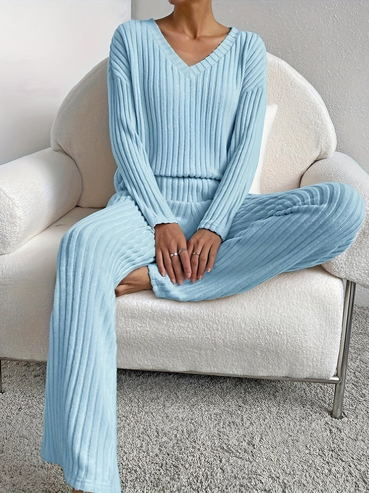 women lounge set in soft fabric for casual wear 7