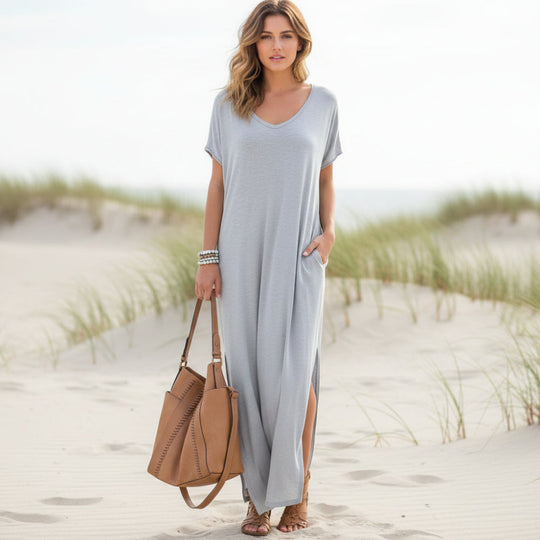 women maxi dress in white for summer occasions 4