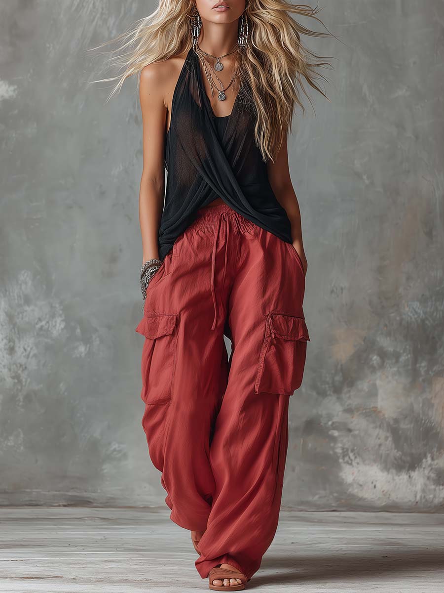 Cynthia  - Two-Piece Cargo Set Weekend Casual Wear