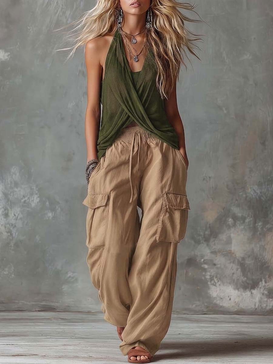 Cynthia  - Two-Piece Cargo Set Weekend Casual Wear