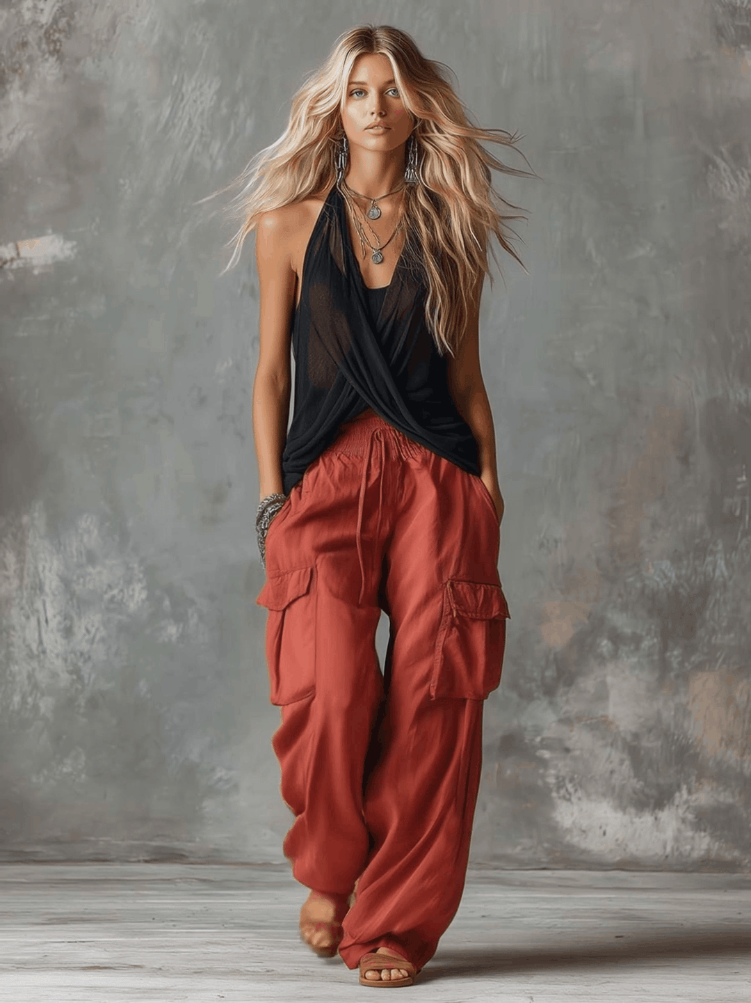 Cynthia  - Two-Piece Cargo Set Weekend Casual Wear