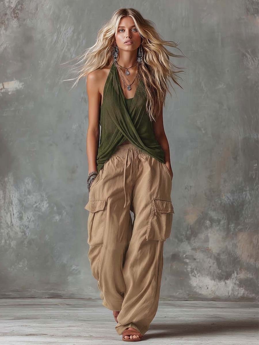 Cynthia  - Two-Piece Cargo Set Weekend Casual Wear