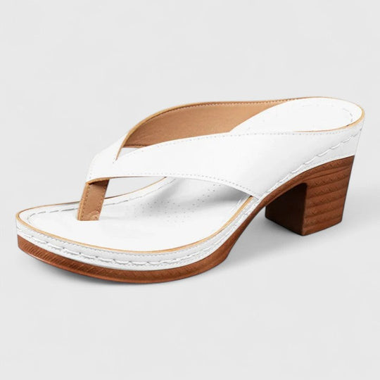 Debbie  - Wedge Toe-Loop Sandal Heel