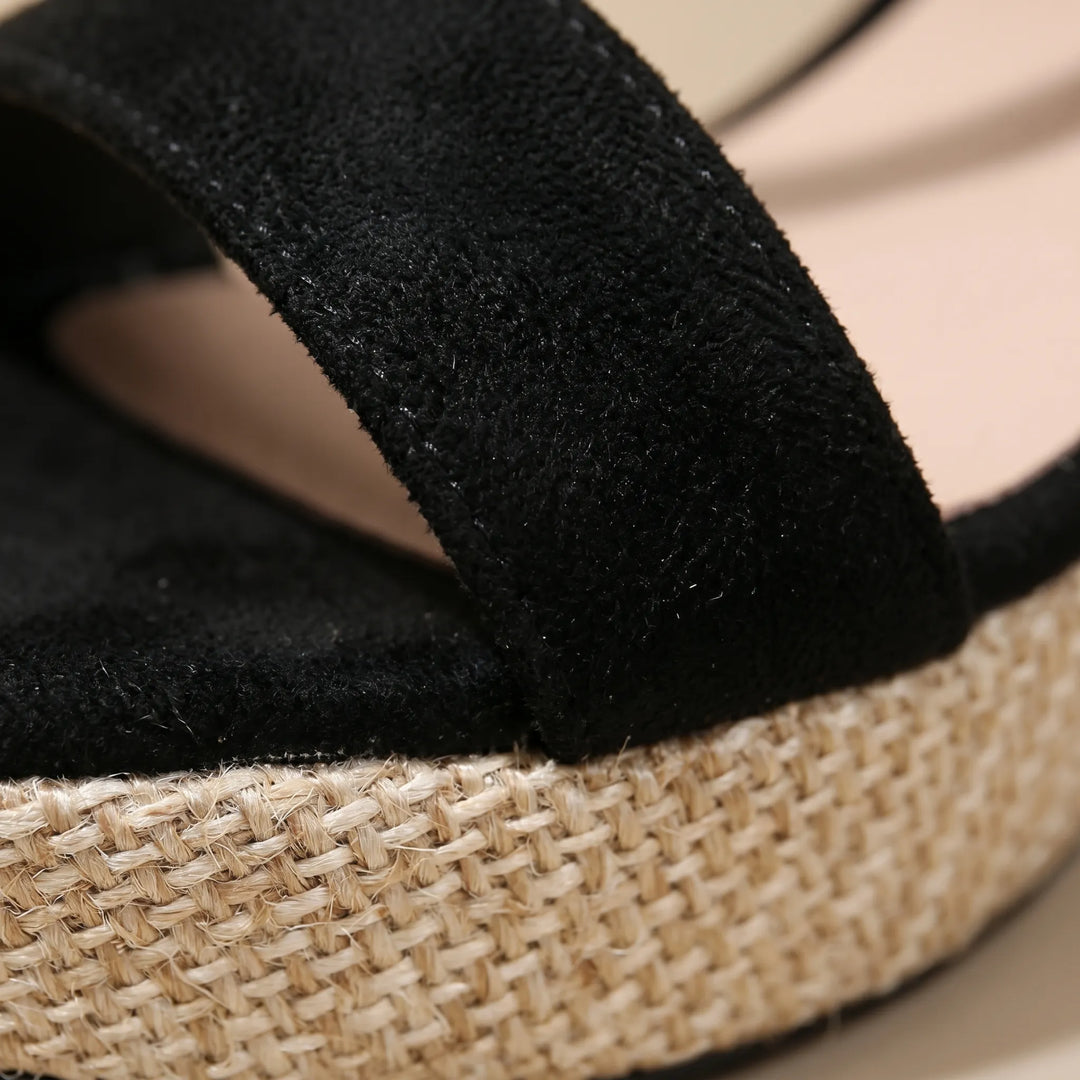 Delia  - Strappy Block Heel Platform Sandal
