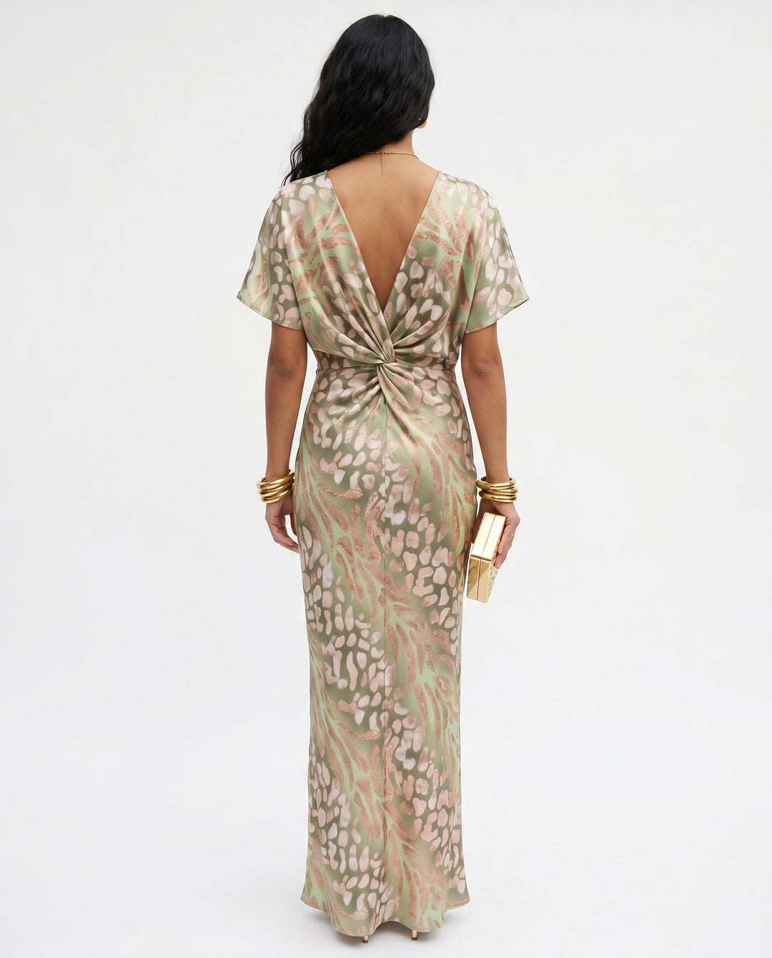 Doreen  - Patterned Evening Maxi Dress Attending Evening Events