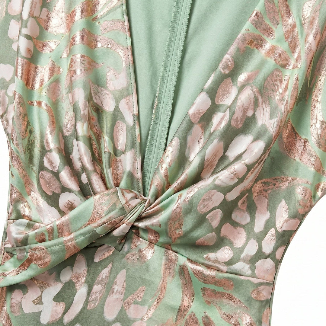 Doreen  - Patterned Evening Maxi Dress Attending Evening Events