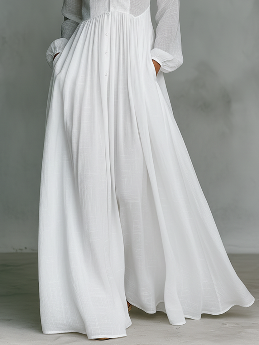 Doris  - Long Sleeve Maxi Dress Casual Daily Wear