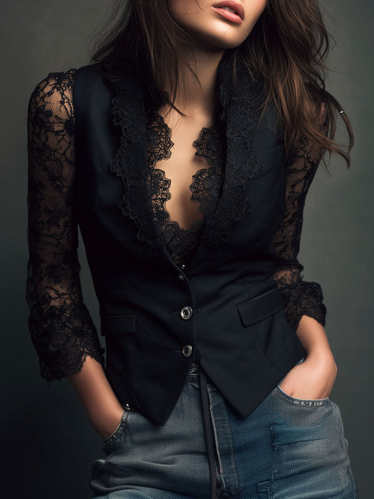 Edesy  - Tailored Blazer Style Vest 