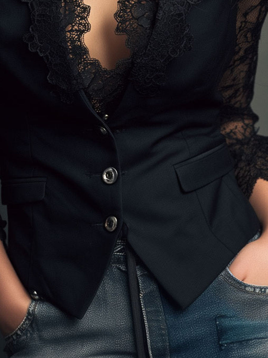Edesy  - Tailored Blazer Style Vest 