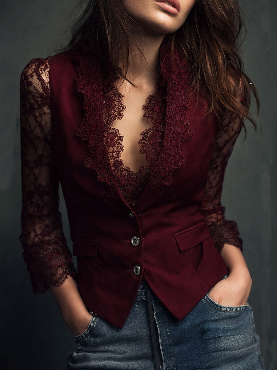 Edesy  - Tailored Blazer Style Vest 