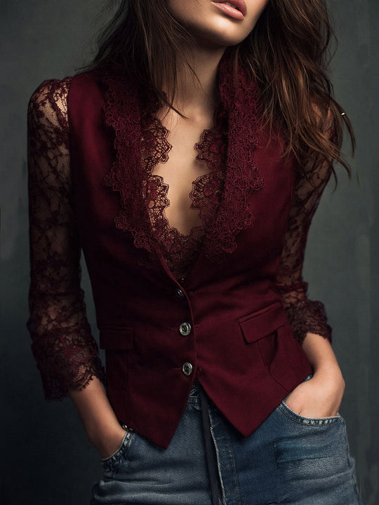 Edesy  - Tailored Blazer Style Vest 