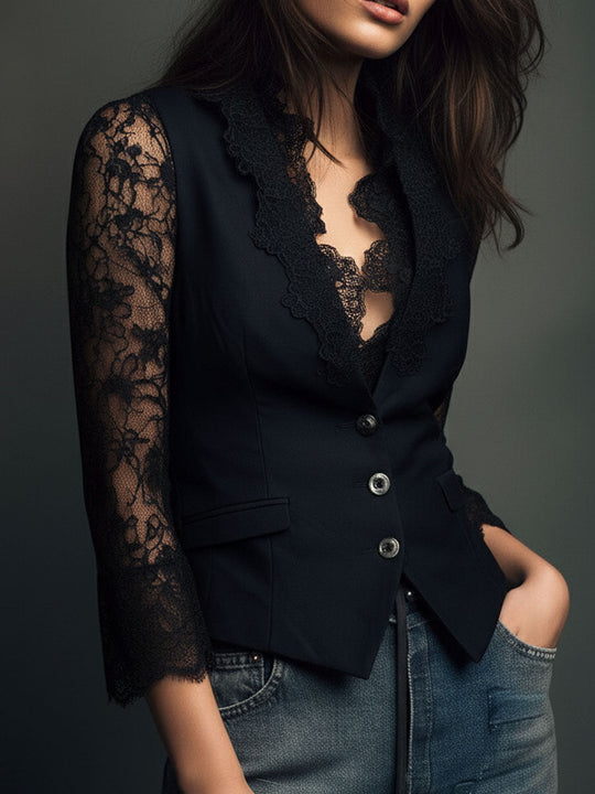 Edesy  - Tailored Blazer Style Vest 