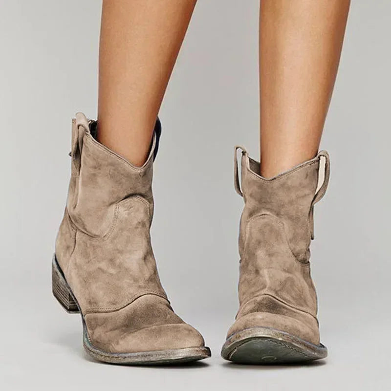 Eileen  - Western Style Ankle Boots