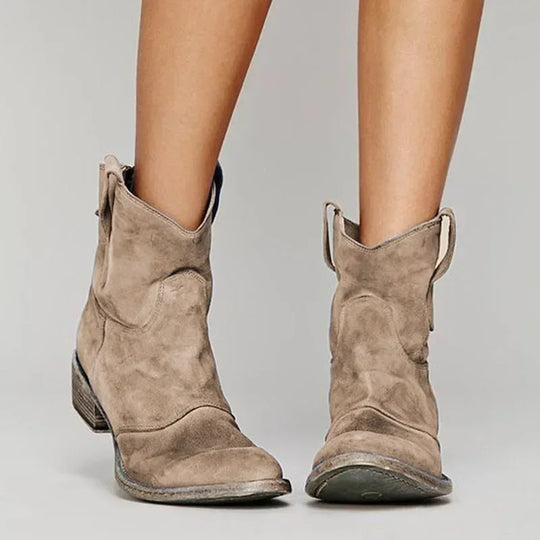 Eileen  - Western Style Ankle Boots