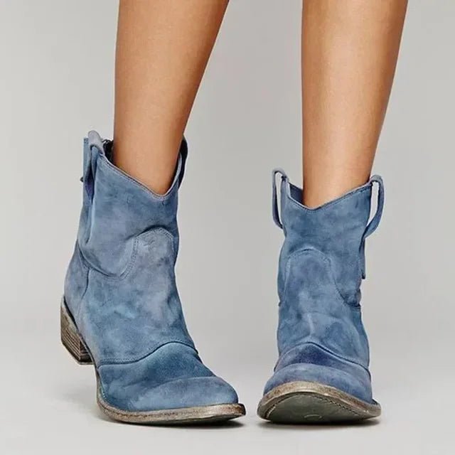Eileen  - Western Style Ankle Boots